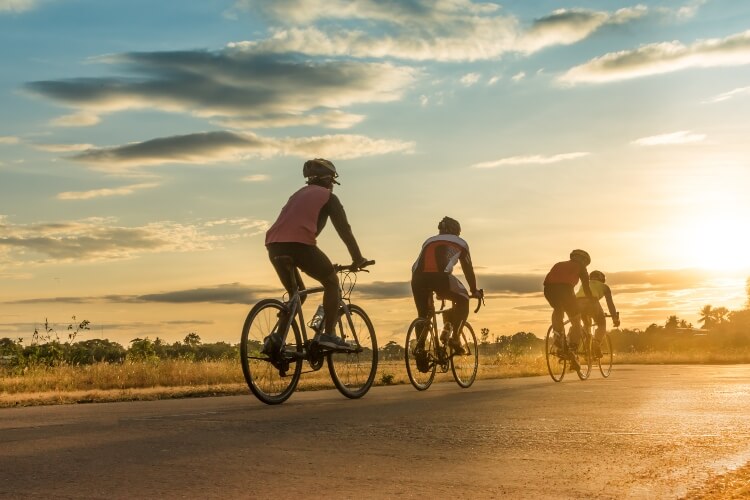 People cycling